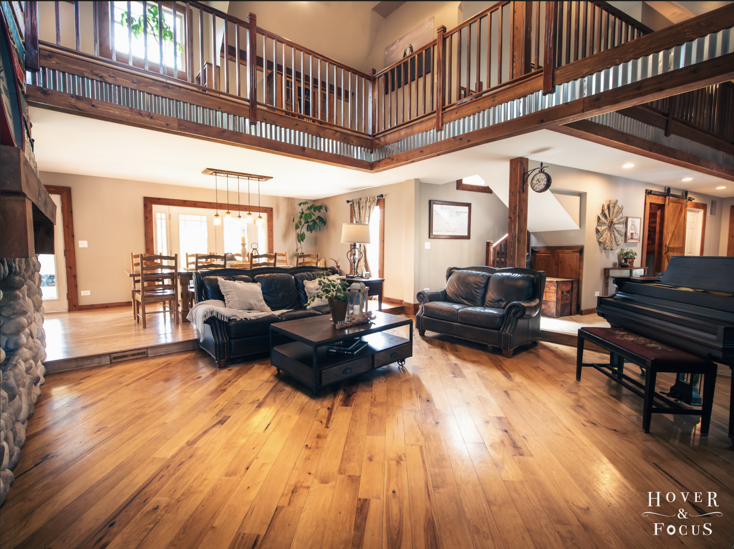 109 Turkey Run Road Trout Valley, IL 60013 - Photo 19 of 50 a living room with furniture and a wooden floor
