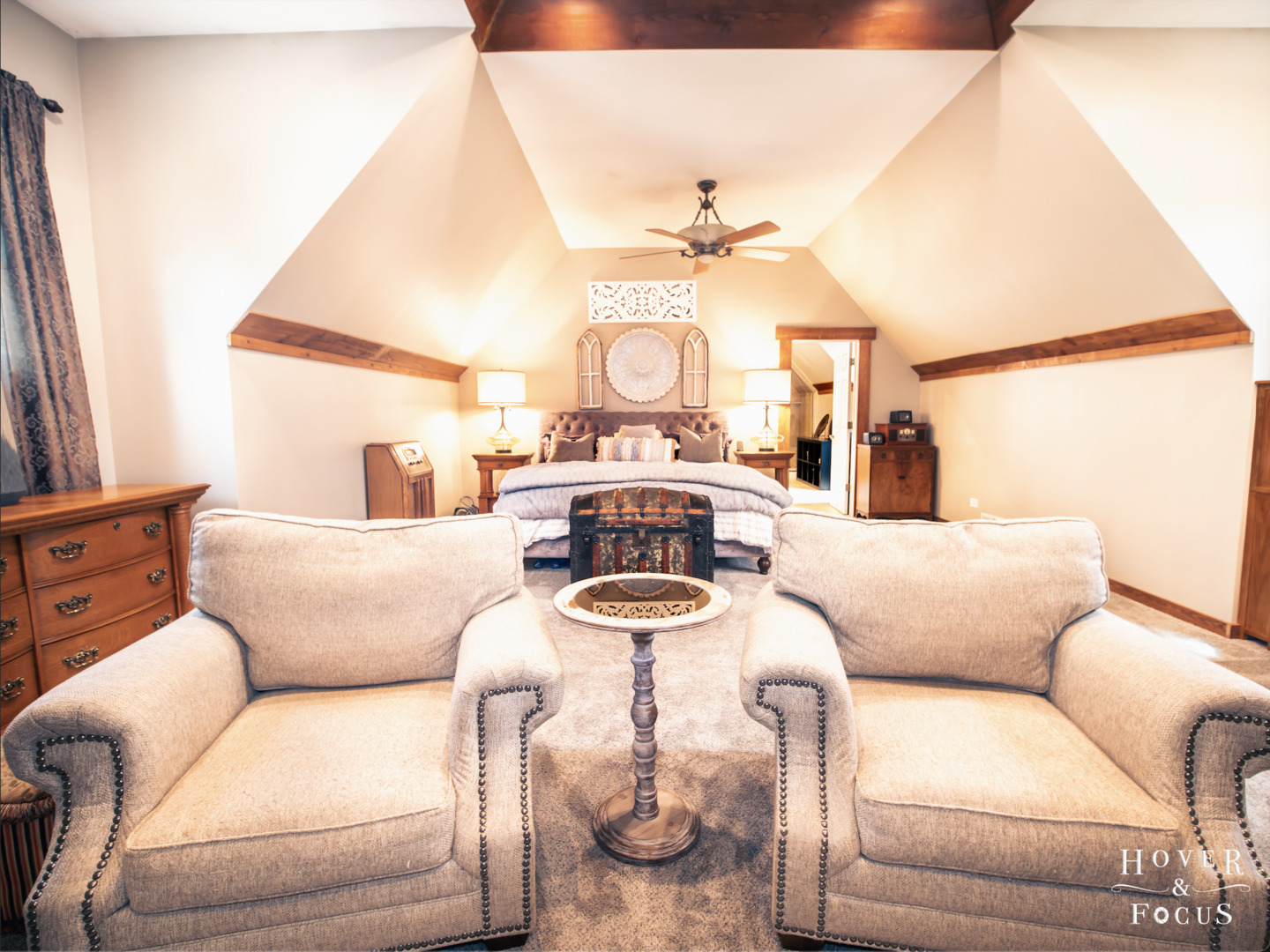 109 Turkey Run Road Trout Valley, IL 60013 - Photo 27 of 50 a living room with furniture and a chandelier