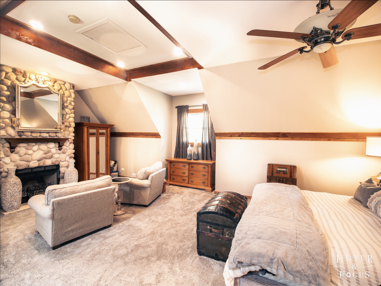 109 Turkey Run Road Trout Valley, IL 60013 - Photo 29 of 50 a bedroom with furniture and a large window