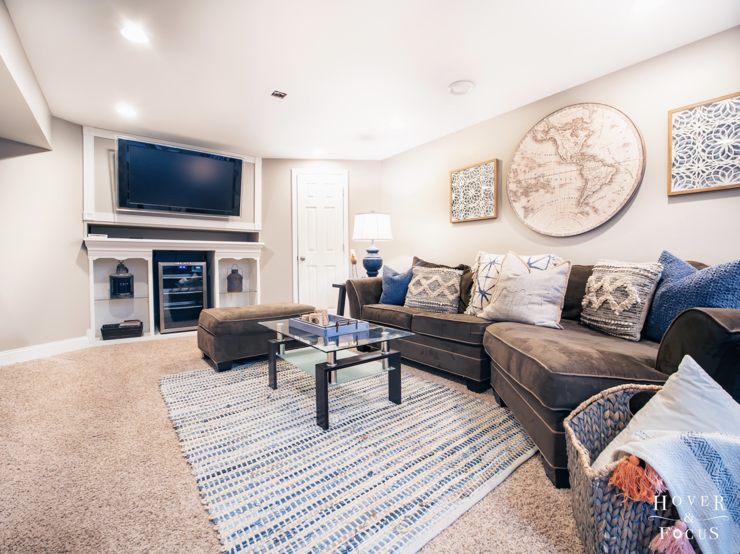109 Turkey Run Road Trout Valley, IL 60013 - Photo 45 of 50 a living room with furniture and a flat screen tv