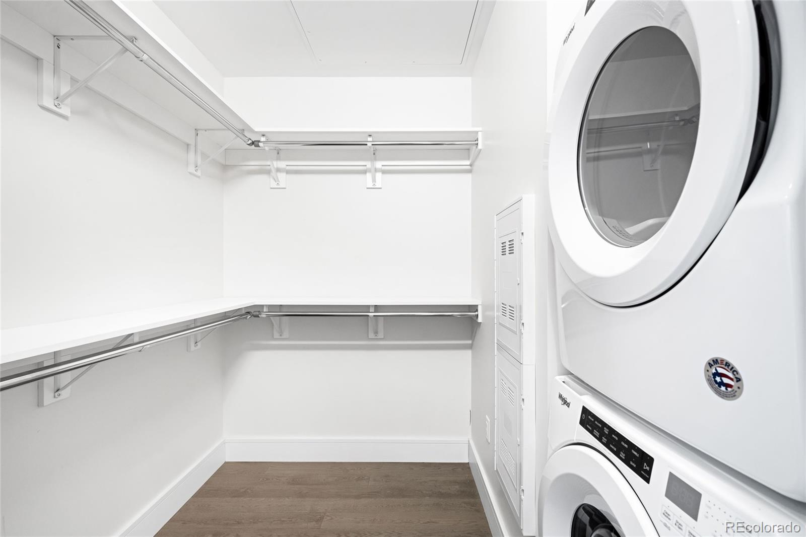 1901 Wazee Street, Unit 304 Denver, CO 80202 - Photo 21 of 38 a view of a storage & utility room with a washer dryer
