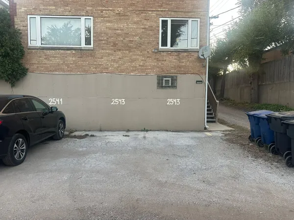 a view of a car garage