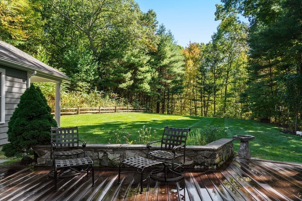 88 Pine Street Dover, MA 02030 - Photo 14 of 40 a view of backyard with seating space