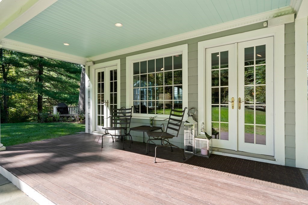 88 Pine Street Dover, MA 02030 - Photo 17 of 40 a building outdoor space with patio furniture and garden