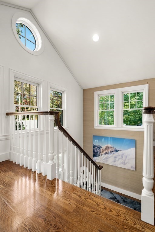 88 Pine Street Dover, MA 02030 - Photo 26 of 40 a view of entryway with wooden floor