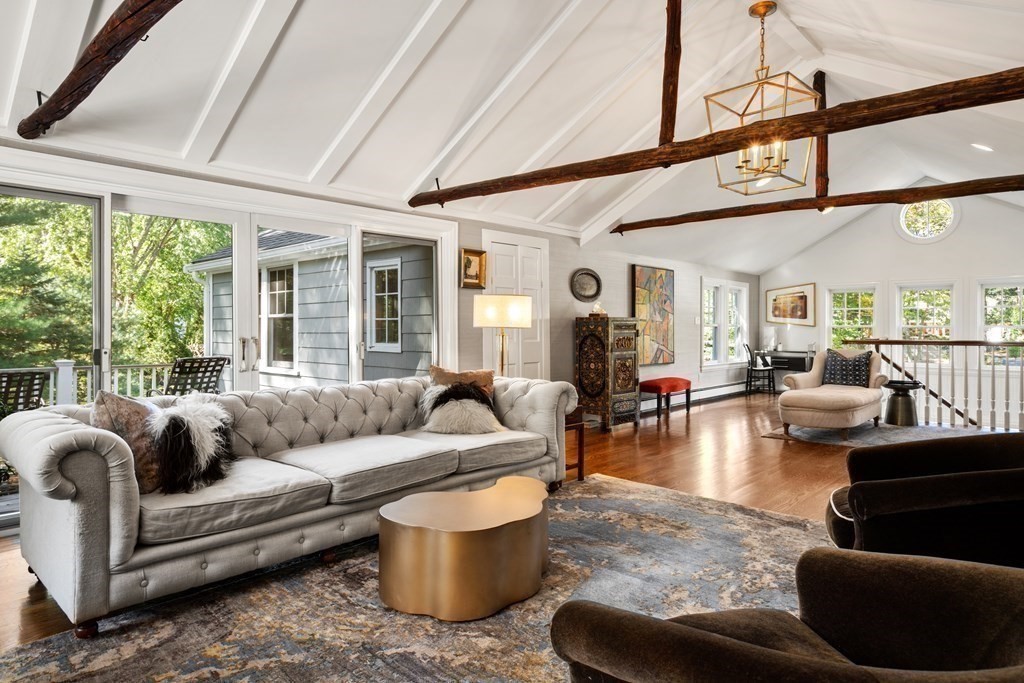 88 Pine Street Dover, MA 02030 - Photo 9 of 40 a living room with furniture and a large window