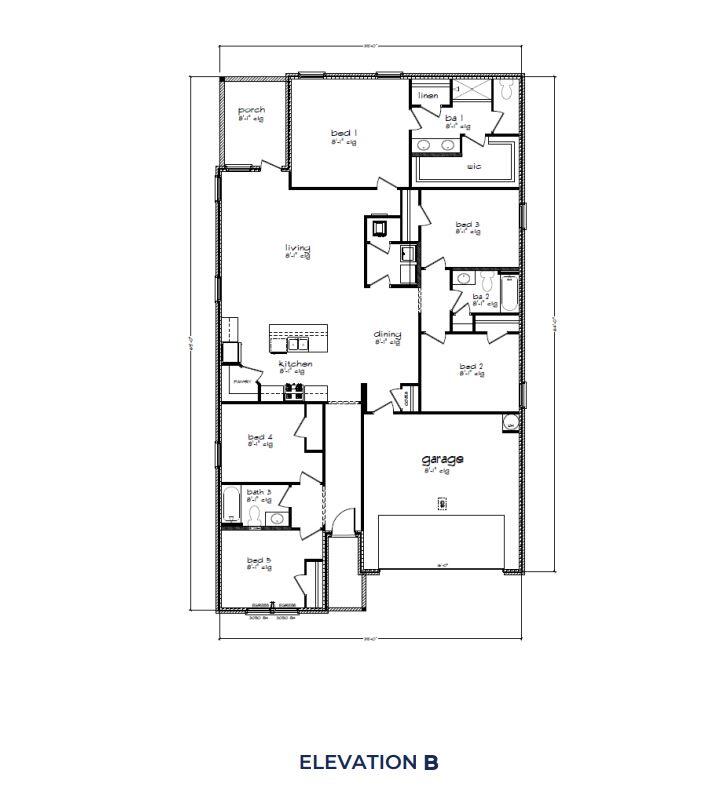 6744 Cambrian Ridge Laurel Hill, FL 32567 - Photo 19 of 19 Lakeside B Floorplan