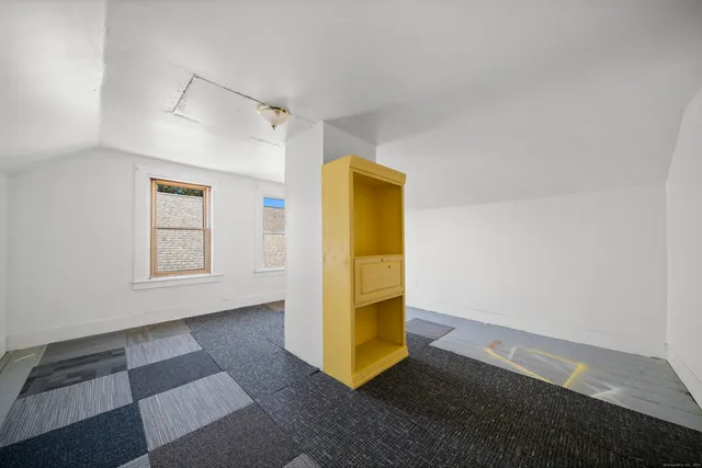 a view of a room with door