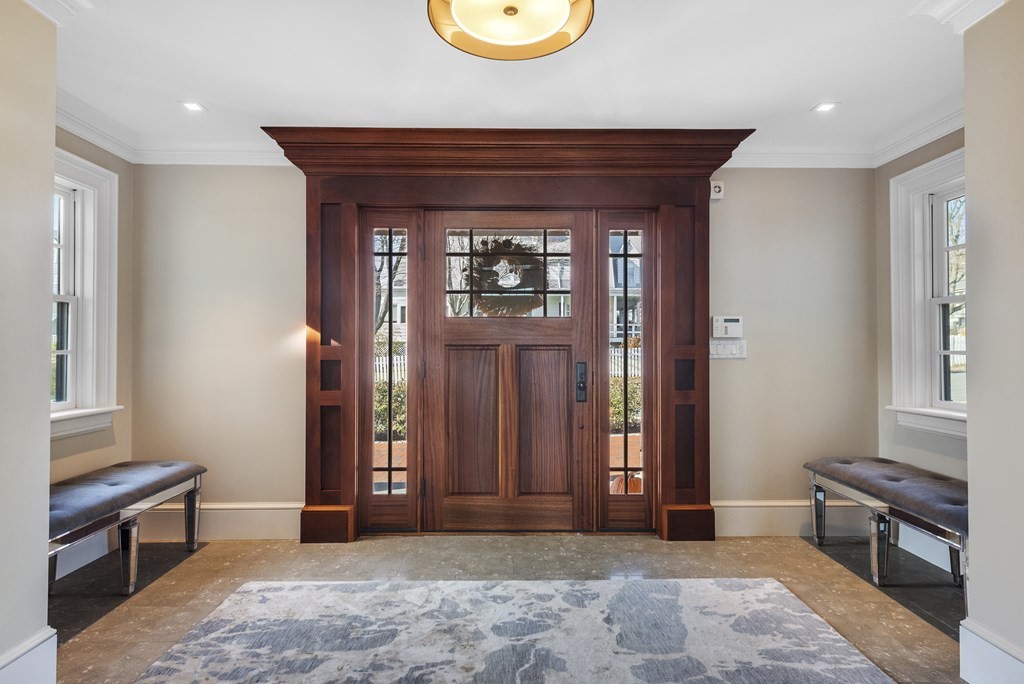 15 Spray Avenue Marblehead, MA 01945 - Photo 6 of 42 an entryway with a workspace