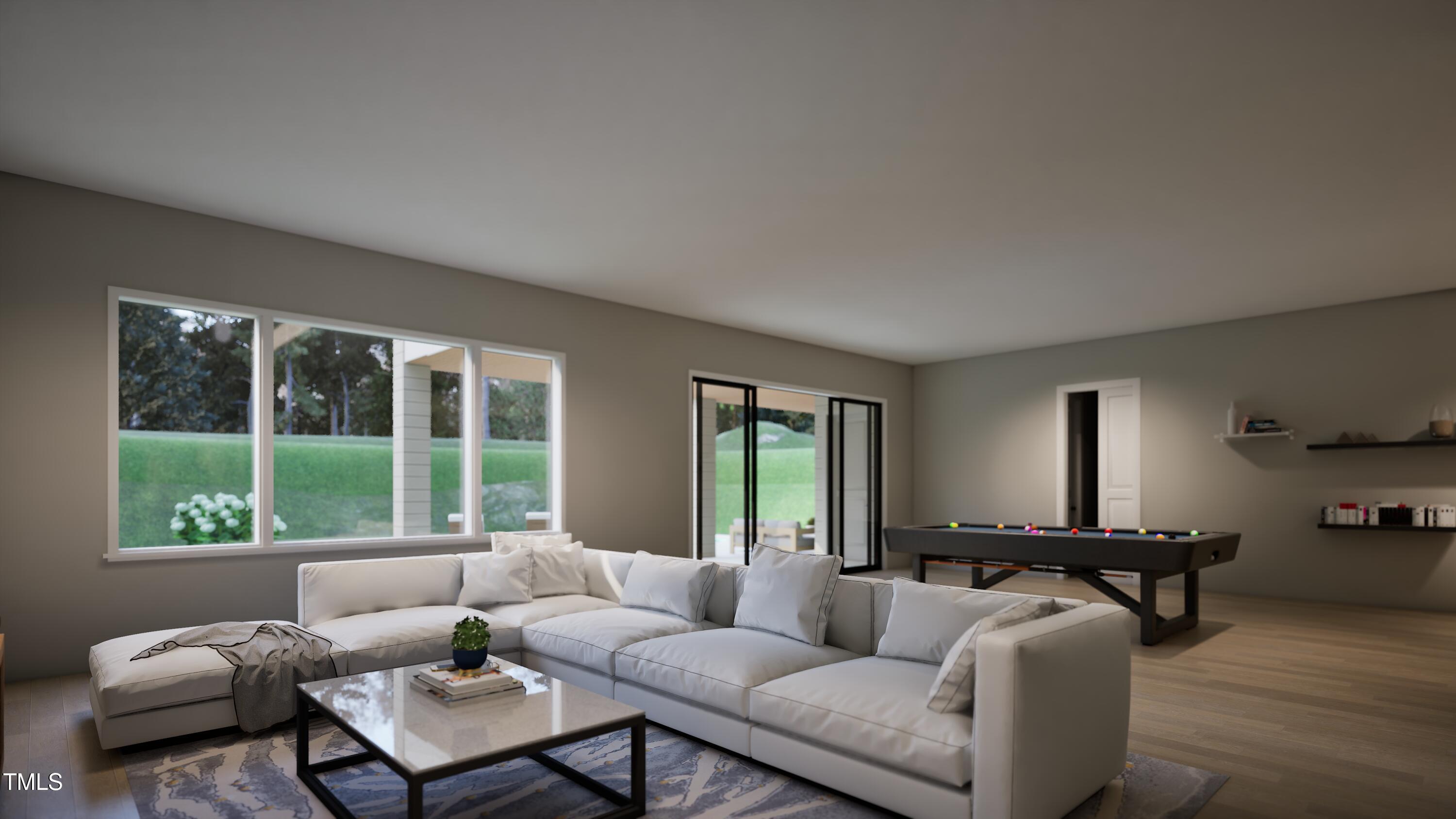 5428 Winding View Lane Raleigh, NC 27615 - Photo 16 of 24 a living room with furniture and a large window