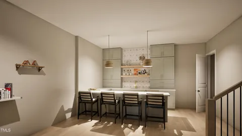 a living room with furniture a table and a flat screen tv