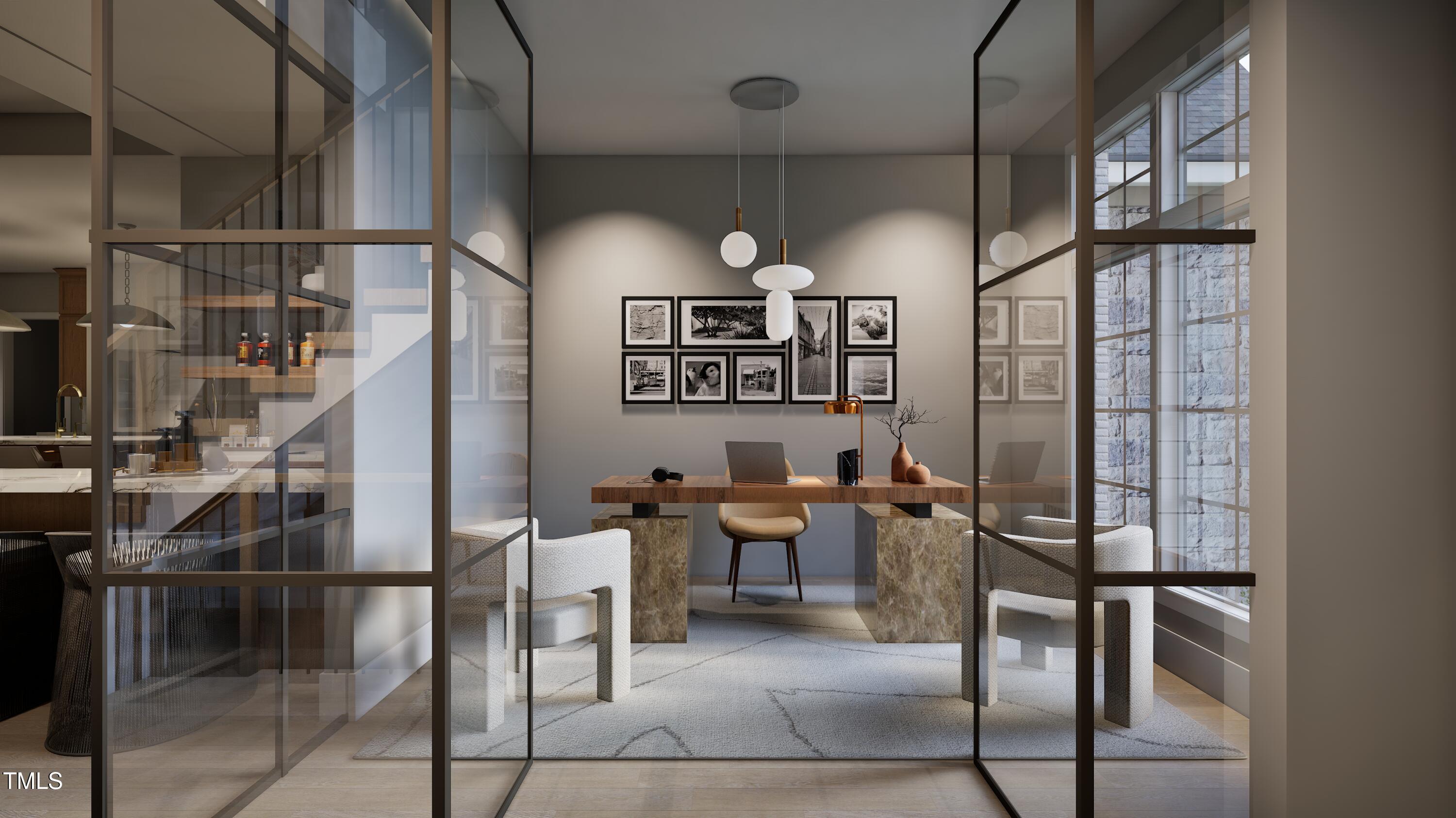 5428 Winding View Lane Raleigh, NC 27615 - Photo 3 of 24 an open kitchen with dining table and chairs
