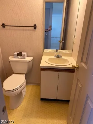 a bathroom with a sink and a toilet
