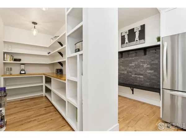 a view of kitchen and utility room
