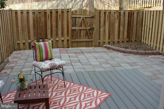 a view of balcony with couch