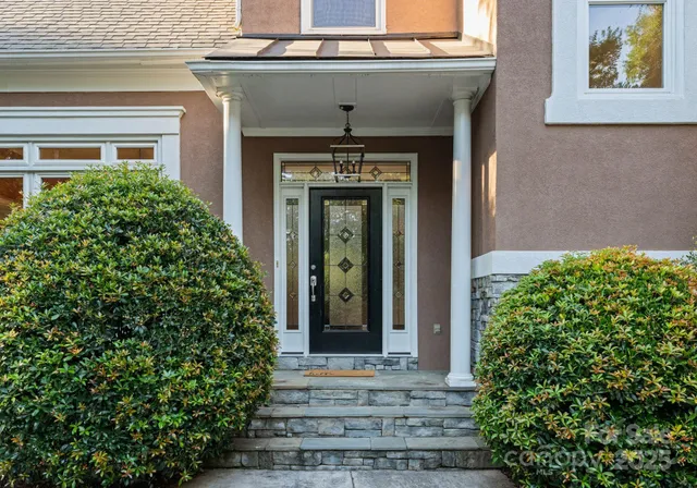 front view of a house with a window