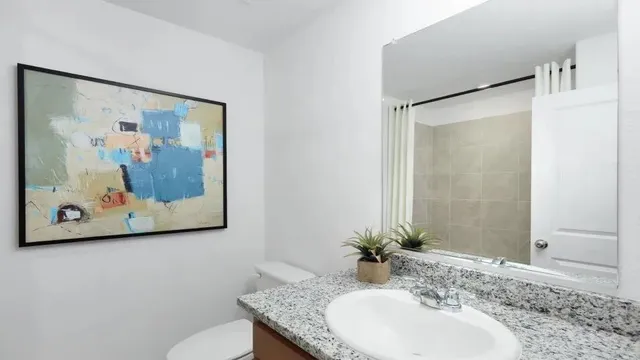 a black and white photo of a room