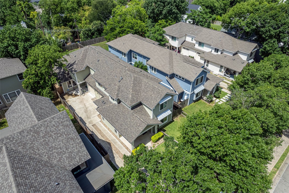 705 East 49th Street, Unit A Austin, TX 78751 - Photo 33 of 39 an aerial view of a house