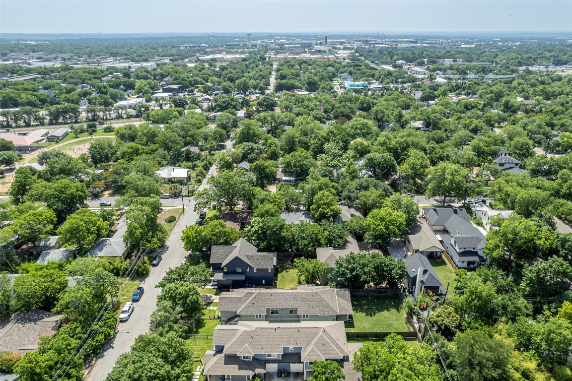 705 East 49th Street, Unit A Austin, TX 78751 - Photo 34 of 39 an aerial view of multiple house