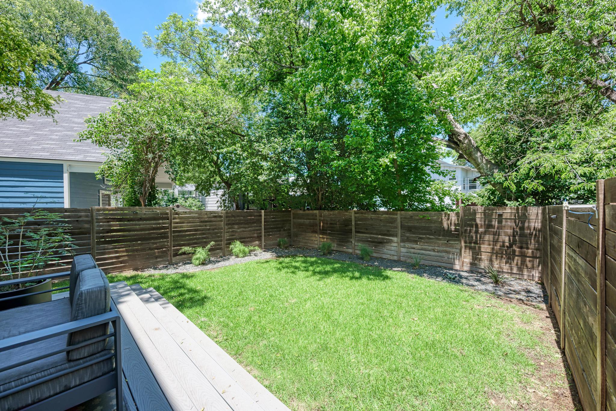 918 Cardinal Lane, Unit A Austin, TX 78704 - Photo 28 of 40 Excellent privacy with soaring shade trees lining the other side of your tall fencing.