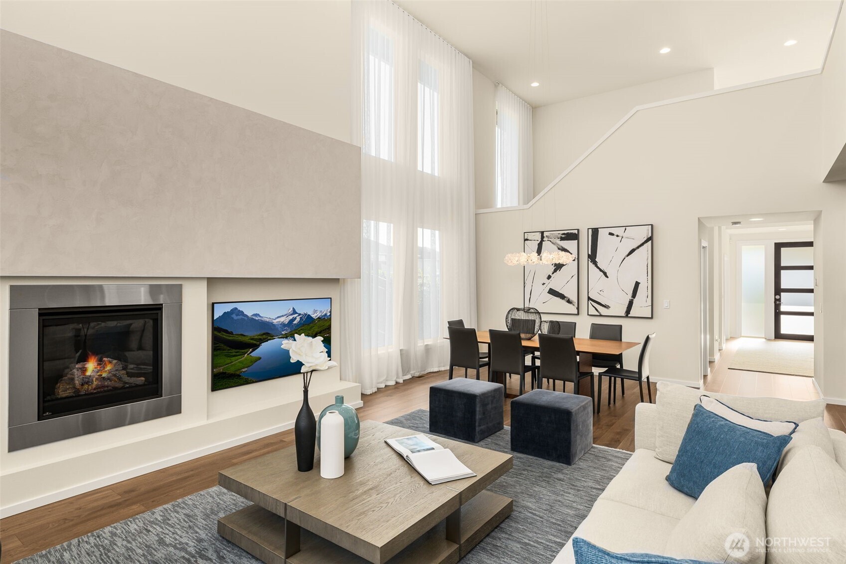 19387 135th Street Southeast Monroe, WA 98272 - Photo 11 of 40 a living room with furniture and wooden floor