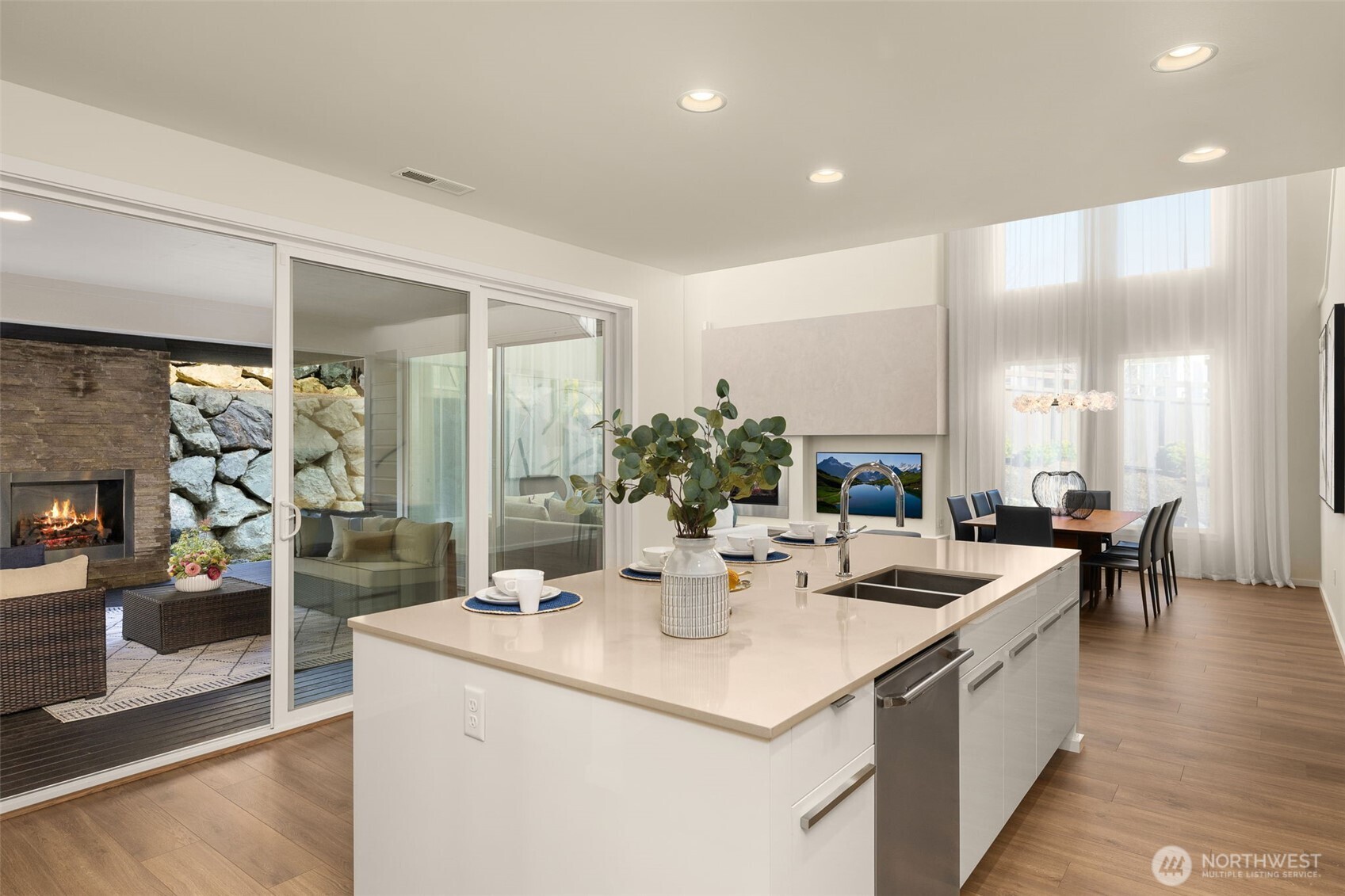 19387 135th Street Southeast Monroe, WA 98272 - Photo 16 of 40 a kitchen with sink refrigerator and stove