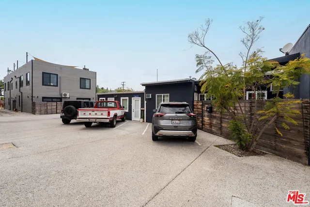 a house view with a garden space