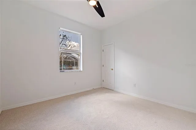 a view of a lake with a big yard