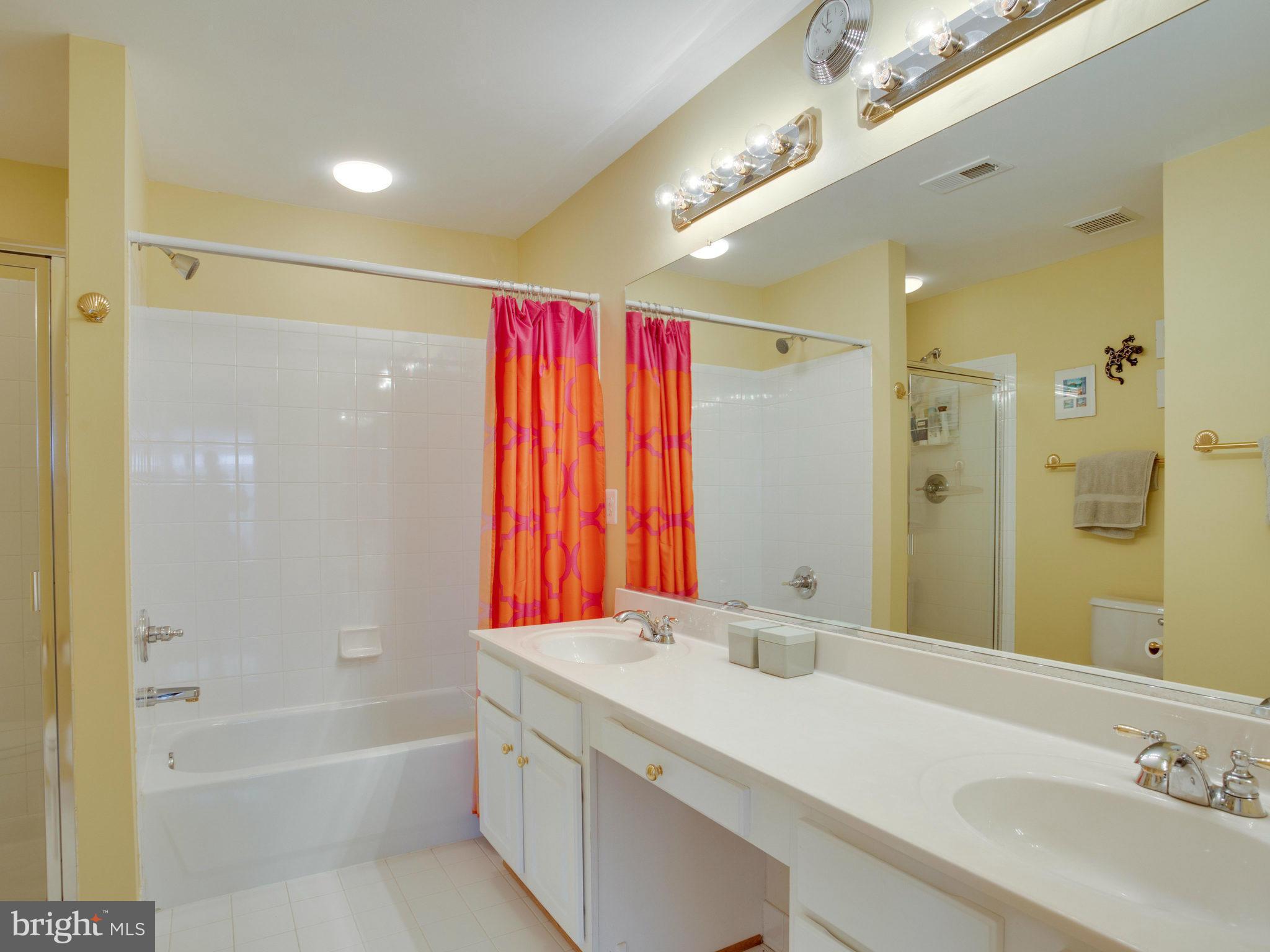 42893 Vestals Gap Drive Broadlands, VA 20148 - Photo 22 of 30 a bathroom with a tub sink shower and a mirror
