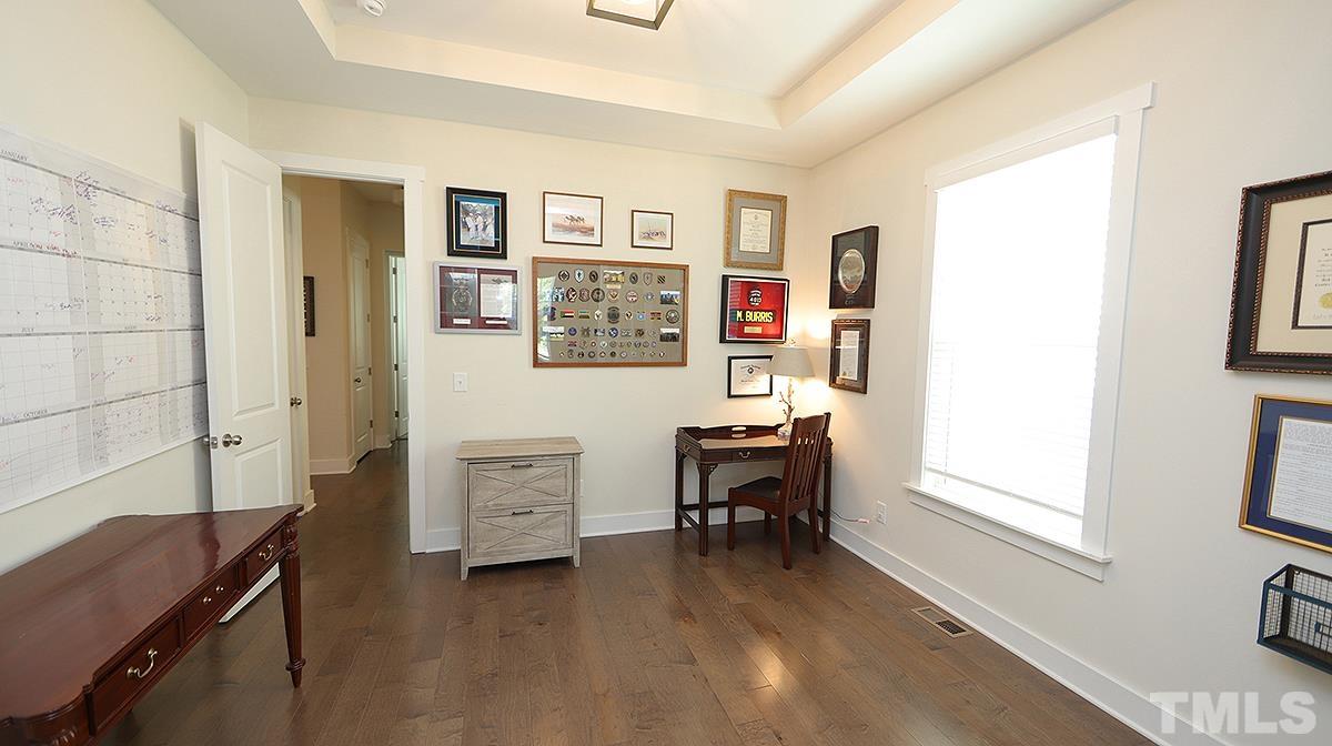 5526 Beardall Street Raleigh, NC 27616 - Photo 10 of 34 This 1st floor office could also be a Bedroom if needed. It has a full bath conveniently located next to it as well as a huge closet in the room.