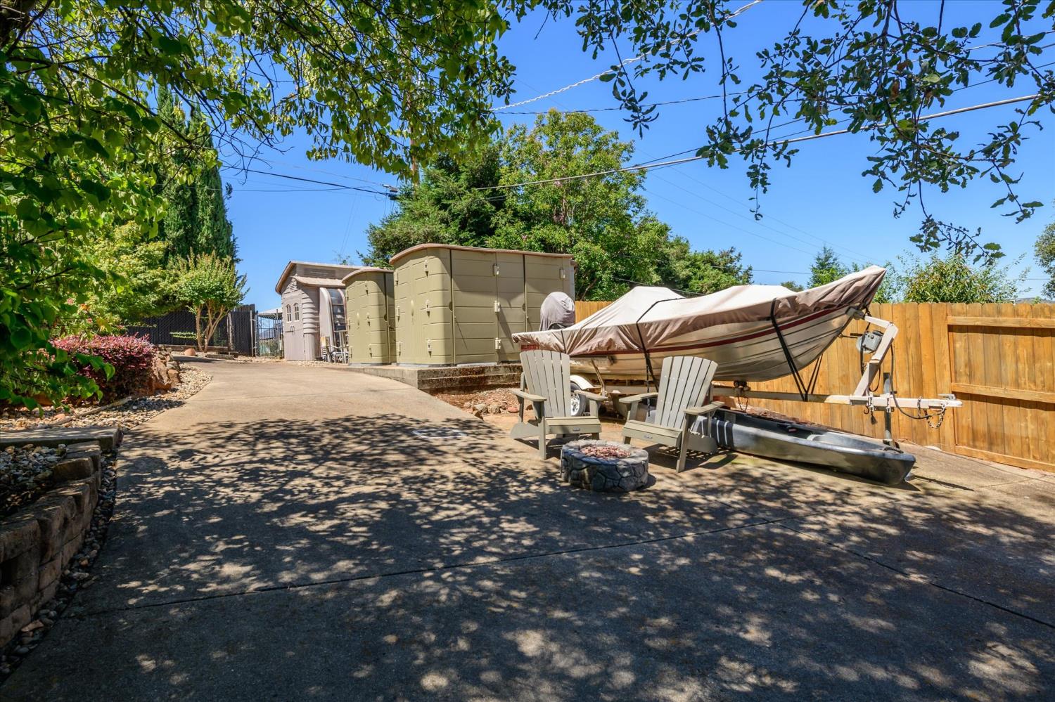 3165 Oakwood Road Cameron Park, CA 95682 - Photo 52 of 55 Storage is abundant throughout this property, including two side-by-side storage sheds—perfect for all your camping gear, yard tools, and seasonal storage needs.