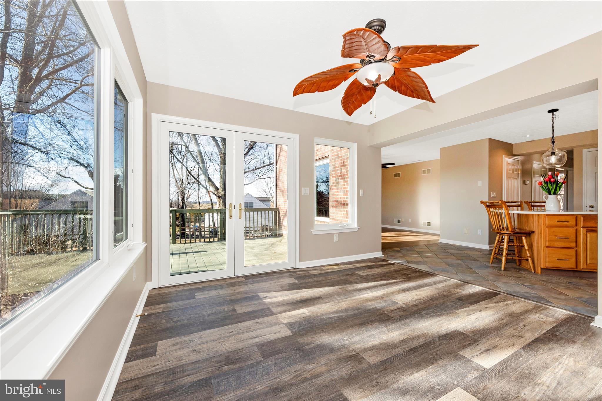14695 Oak Orchard Road New Windsor, MD 21776 - Photo 18 of 57 a view of a livingroom with a ceiling fan and window