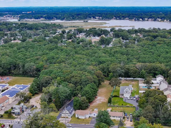 an aerial view of a city with lots of residential buildings