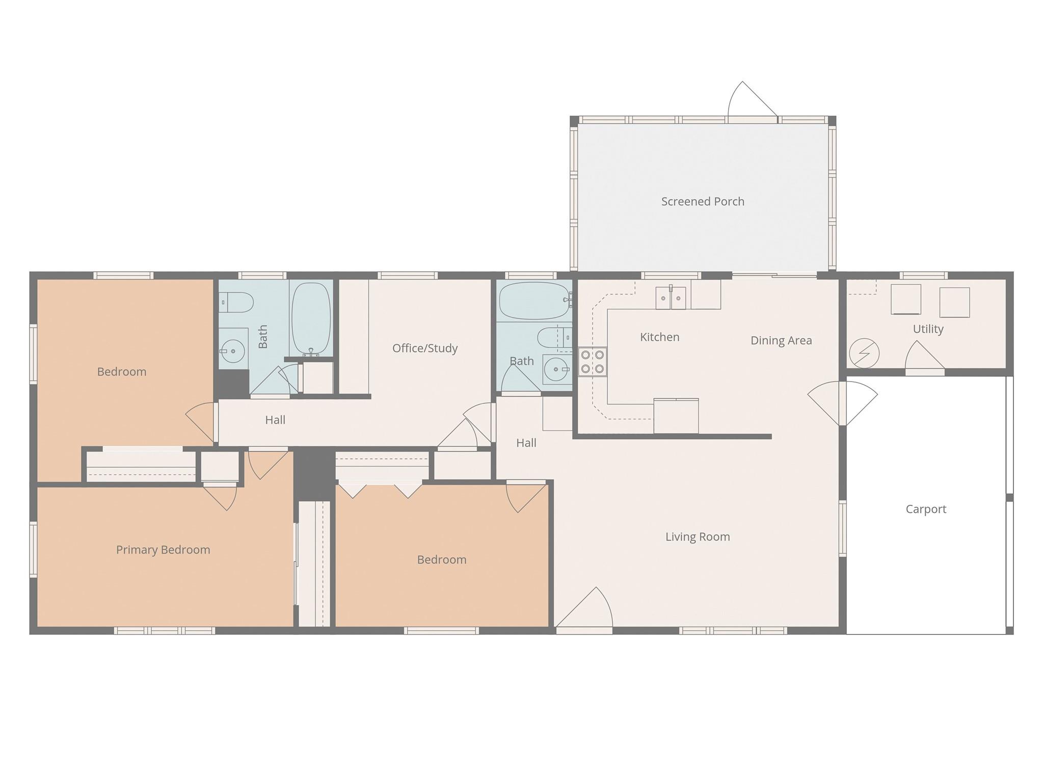 605 Dana Road Hendersonville, NC 28792 - Photo 34 of 38 a picture of a floor plan