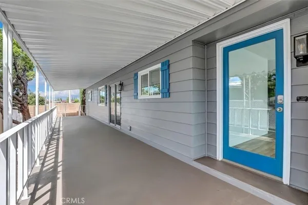 a view of front door