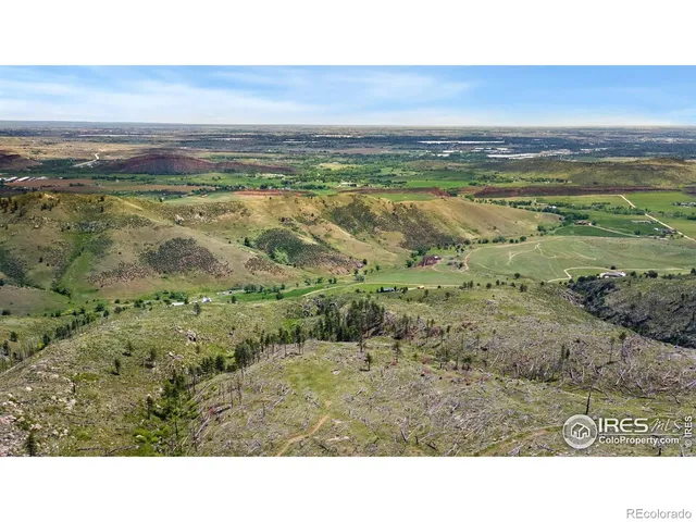 a view of an outdoor space and mountain view