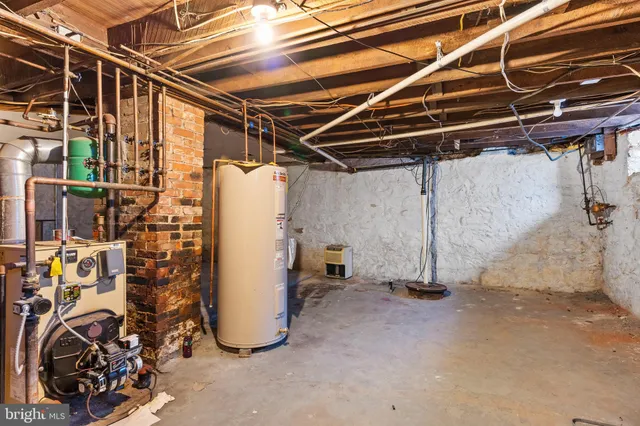 a view of storage and utility room