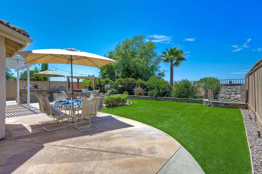 345 La Soledad Way Oceanside, CA 92057 - Photo 28 of 34 a view of a backyard with sitting area