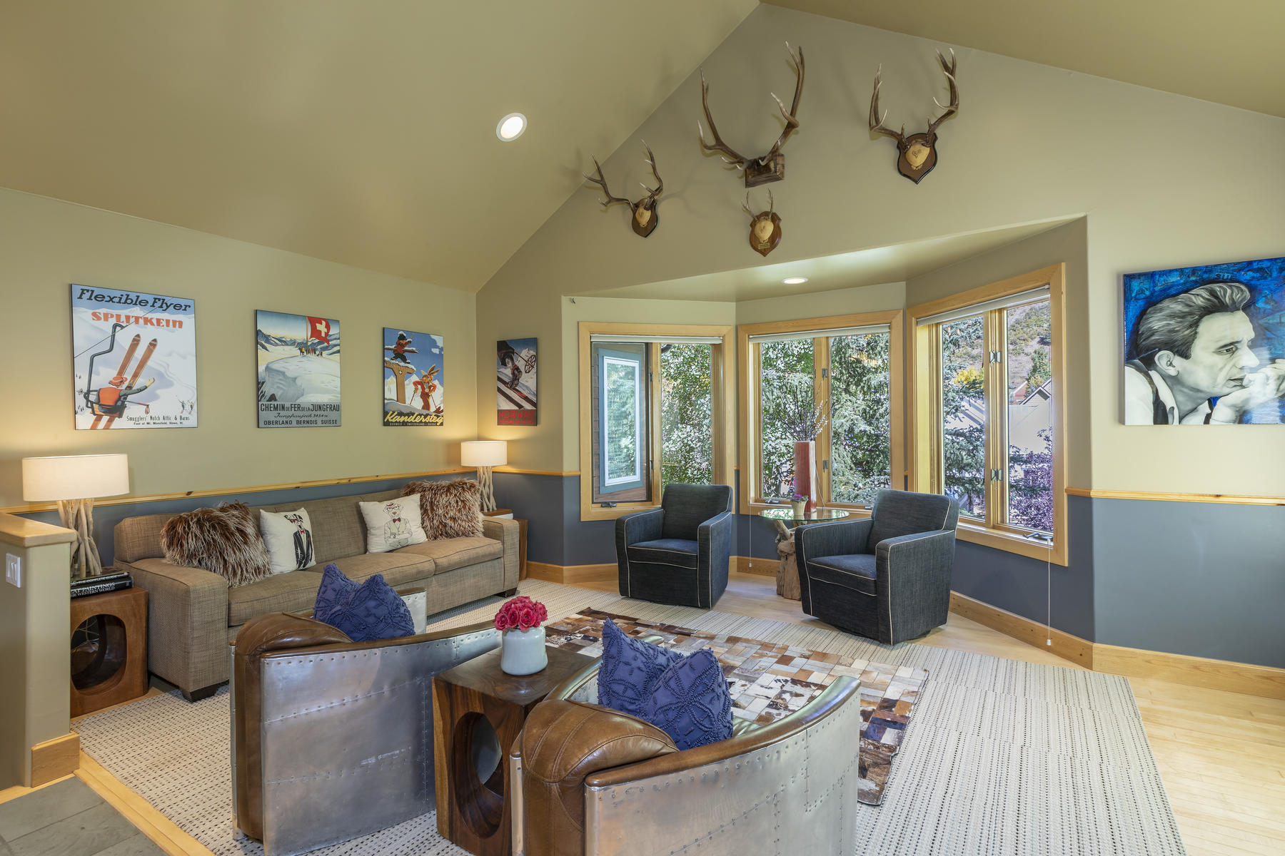 784 Smuggler Avenue, Unit 2 Telluride, CO 81435 - Photo 4 of 8 a living room with furniture and a large window