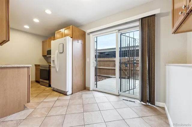 a view of a hallway with closet area