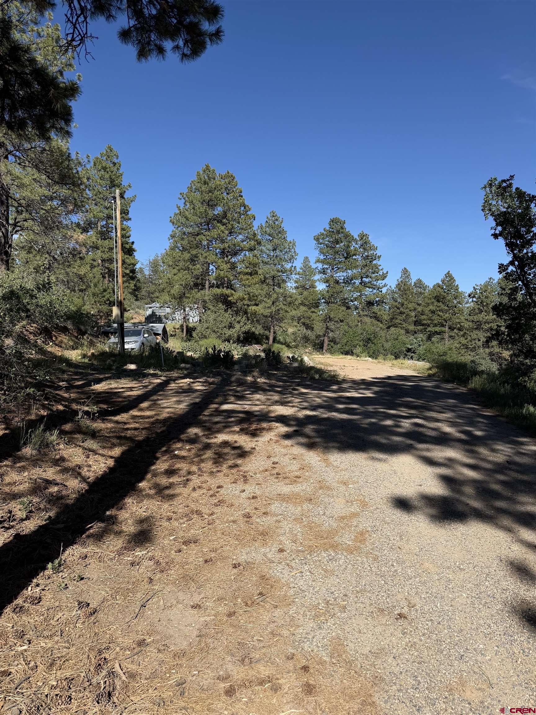 950 Deer Trail Road Durango, CO 81303 - Photo 2 of 13 a view of a yard with wooden fence