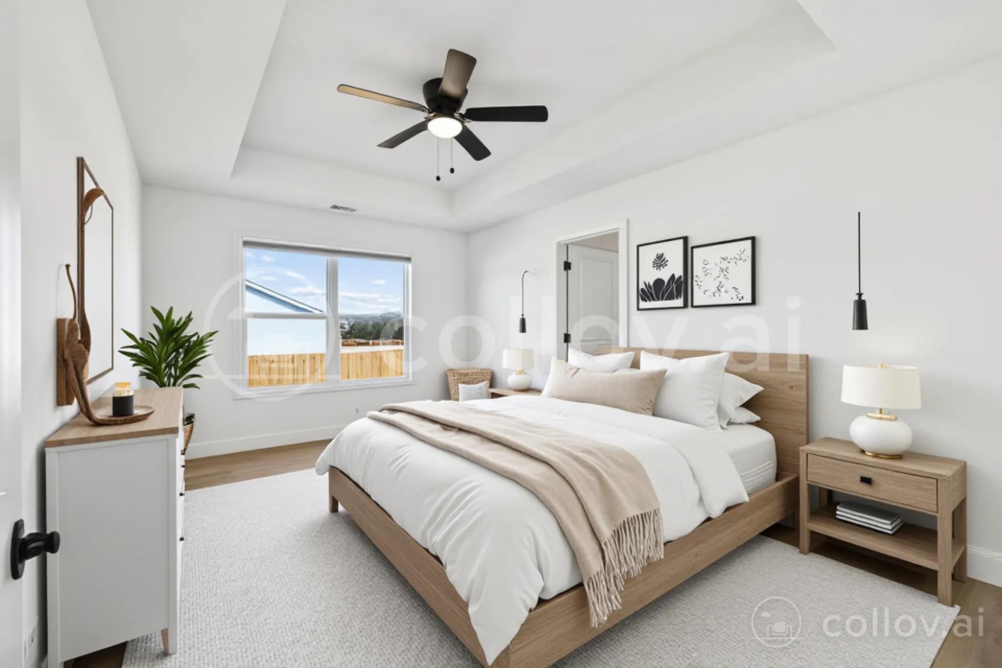 1306 Angus Way Greenbrier, TN 37073 - Photo 16 of 36 a bedroom with a bed and a chandelier