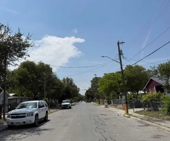 a car parked on the side of the road