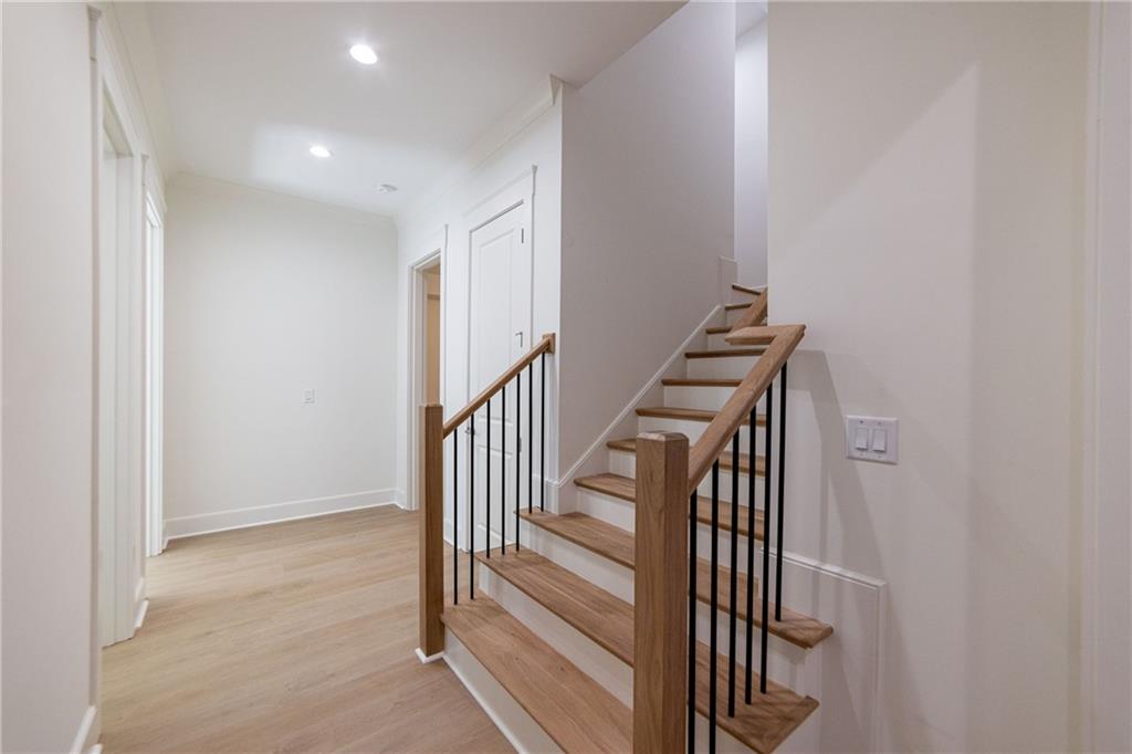 585 Sherwood Road Northeast Atlanta, GA 30324 - Photo 60 of 104 a view of hallway with stairs