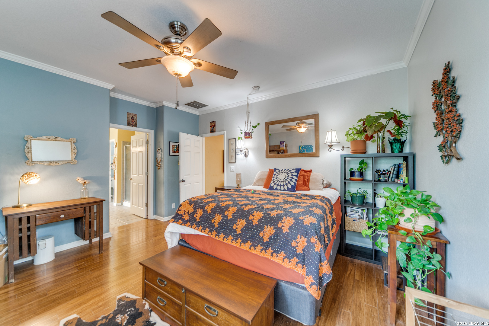 5 Fm 473 Comfort, TX 78013 - Photo 14 of 27 a bedroom with bed and a chandelier
