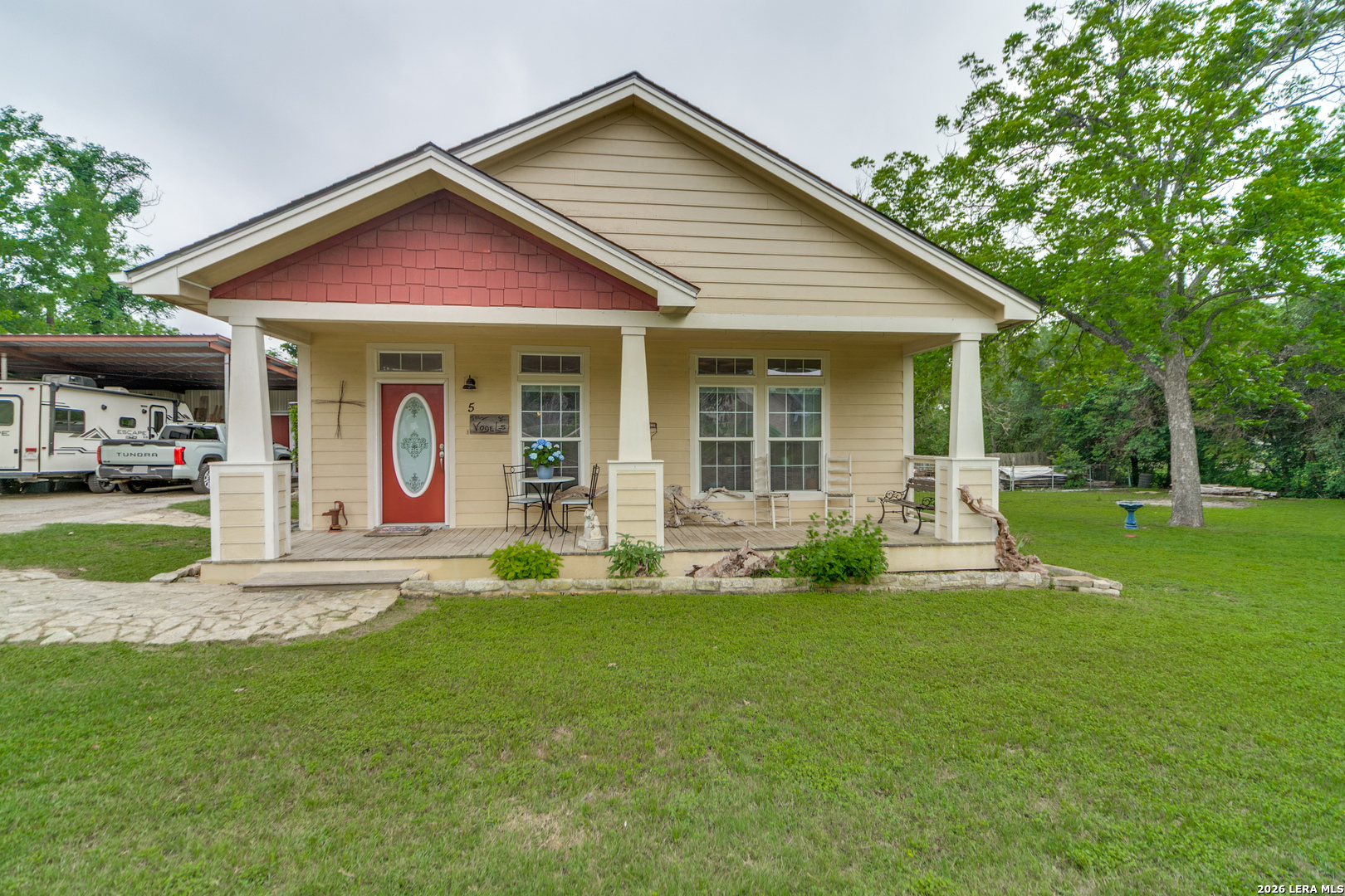 5 Fm 473 Comfort, TX 78013 - Photo 2 of 27 a view of a house with a yard patio and fire pit