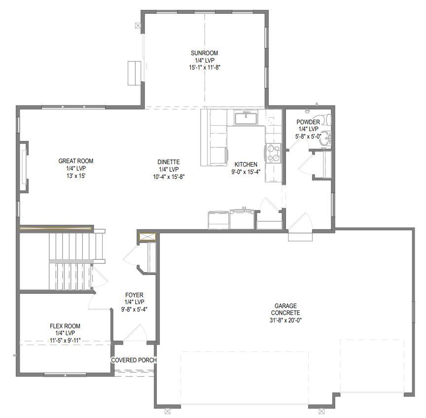 2491 Boulder Drive Slinger, WI 53086 - Photo 31 of 32 First Floor Plan