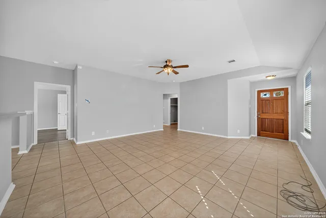 a view of an empty room