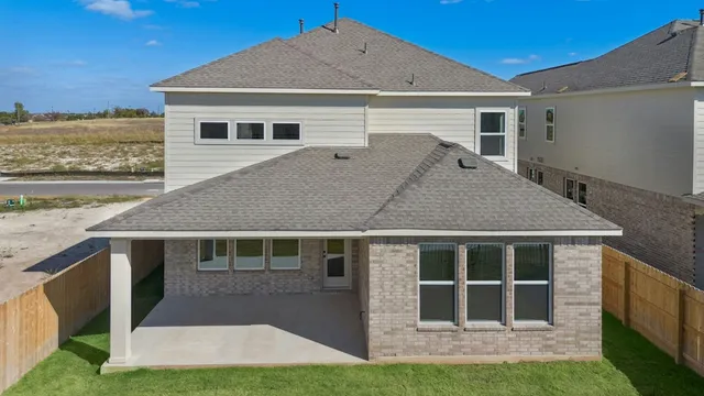 a aerial view of a house