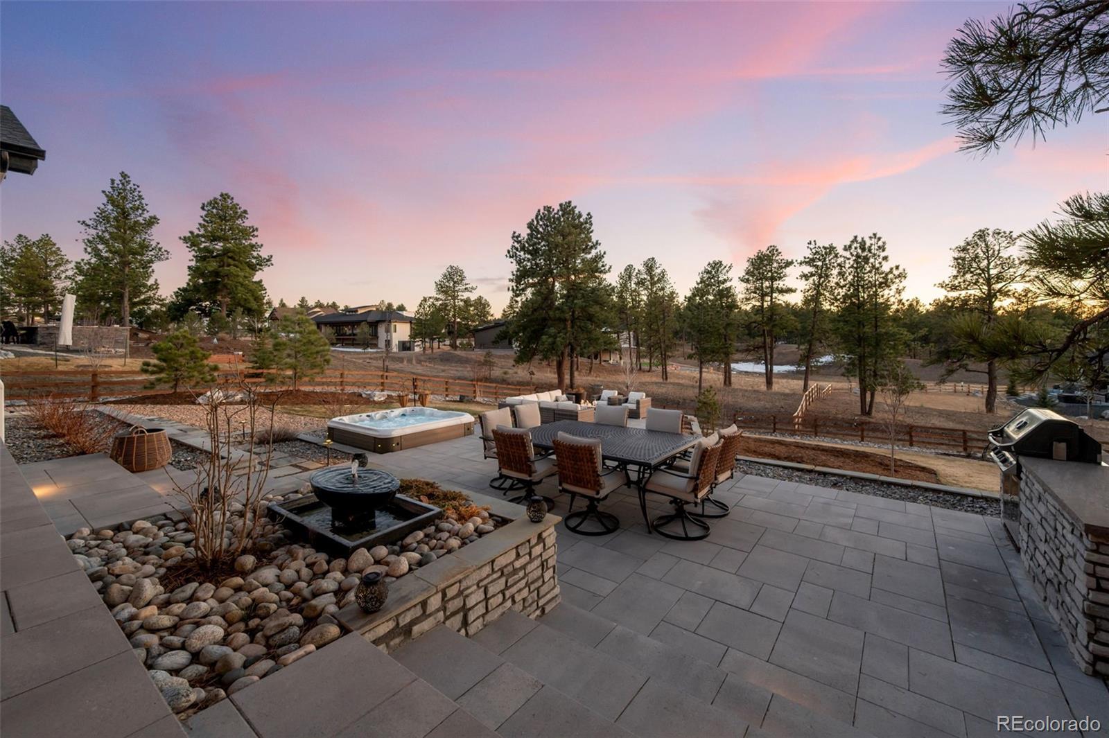6001 Powell Road Parker, CO 80134 - Photo 40 of 50 a view of a terrace with sitting area
